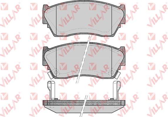 Villar 626.0520 - Тормозные колодки, дисковые, комплект autospares.lv