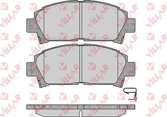 Villar 626.0573 - Тормозные колодки, дисковые, комплект autospares.lv