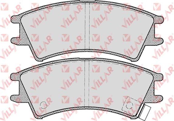 Villar 626.0695 - Тормозные колодки, дисковые, комплект autospares.lv