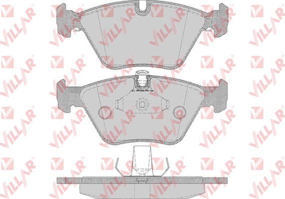 Villar 626.0649 - Тормозные колодки, дисковые, комплект autospares.lv