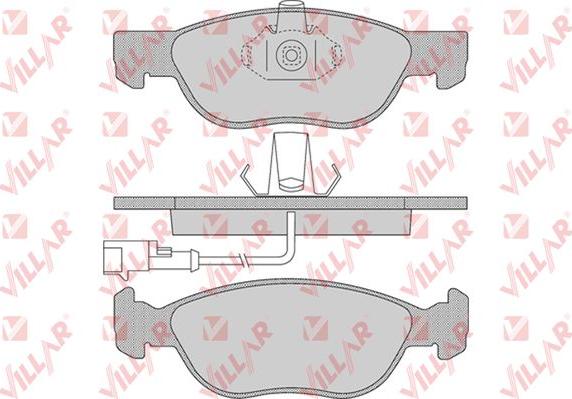 Villar 626.0646 - Тормозные колодки, дисковые, комплект autospares.lv