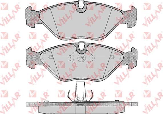 Villar 626.0656 - Тормозные колодки, дисковые, комплект autospares.lv