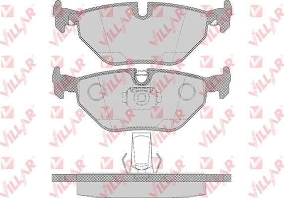 Villar 626.0650 - Тормозные колодки, дисковые, комплект autospares.lv