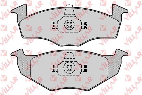 Villar 626.0667 - Тормозные колодки, дисковые, комплект autospares.lv