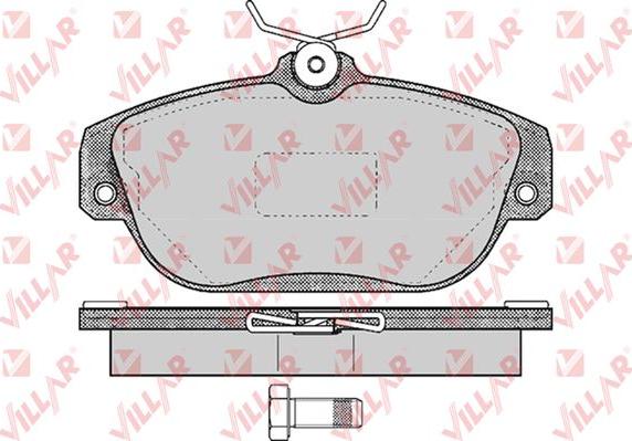 Villar 626.0601 - Тормозные колодки, дисковые, комплект autospares.lv