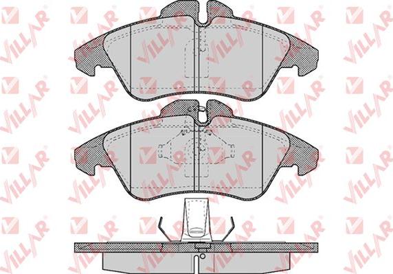 Villar 626.0608 - Тормозные колодки, дисковые, комплект autospares.lv