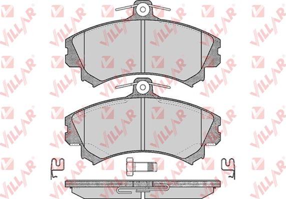 Villar 626.0615 - Тормозные колодки, дисковые, комплект autospares.lv