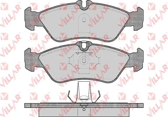 Villar 626.0610 - Тормозные колодки, дисковые, комплект autospares.lv