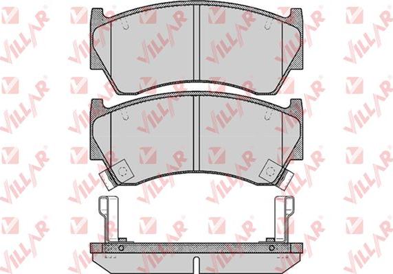 Villar 626.0617 - Тормозные колодки, дисковые, комплект autospares.lv