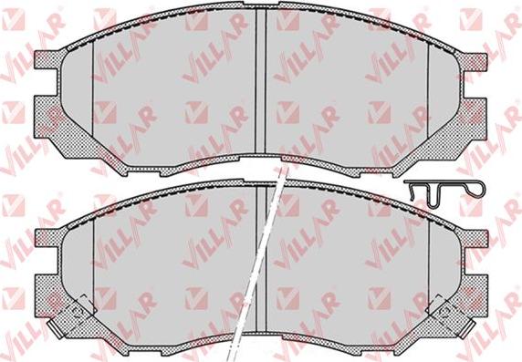 Villar 626.0686 - Тормозные колодки, дисковые, комплект autospares.lv