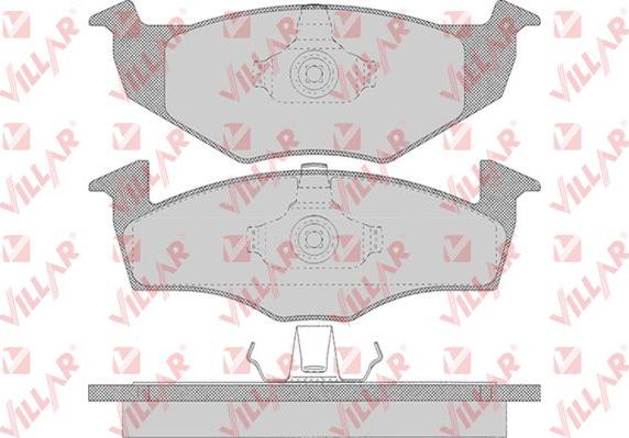 Villar 626.0638 - Тормозные колодки, дисковые, комплект autospares.lv