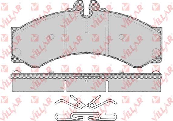 Villar 626.0633 - Тормозные колодки, дисковые, комплект autospares.lv