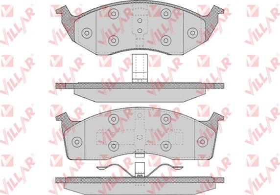 Villar 626.0629 - Тормозные колодки, дисковые, комплект autospares.lv