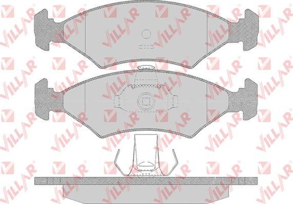 Villar 626.0628 - Тормозные колодки, дисковые, комплект autospares.lv