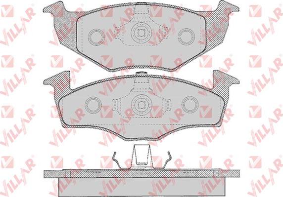 Villar 626.0627 - Тормозные колодки, дисковые, комплект autospares.lv