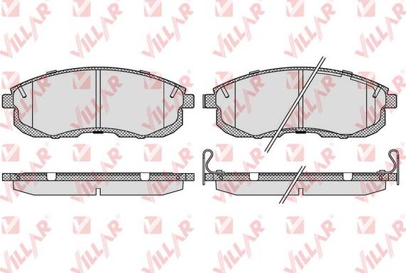 Villar 626.0090 - Тормозные колодки, дисковые, комплект autospares.lv