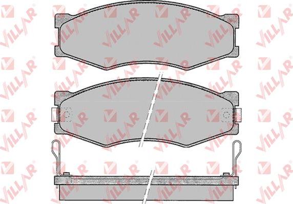 Villar 626.0092 - Тормозные колодки, дисковые, комплект autospares.lv