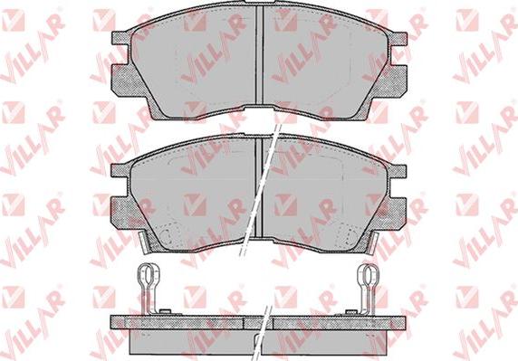 Villar 626.0042 - Тормозные колодки, дисковые, комплект autospares.lv