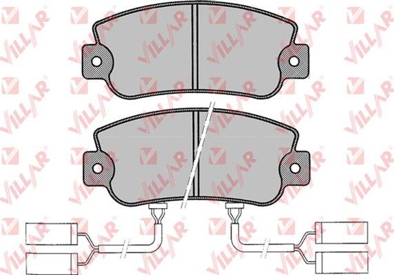 Villar 626.0019 - Тормозные колодки, дисковые, комплект autospares.lv