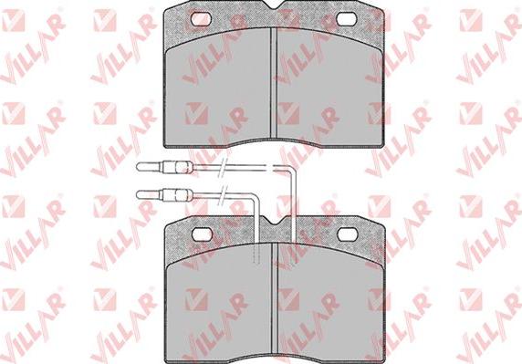 Villar 626.0015 - Тормозные колодки, дисковые, комплект autospares.lv