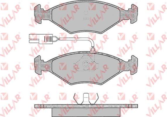 Villar 626.0017 - Тормозные колодки, дисковые, комплект autospares.lv