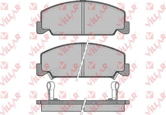 Villar 626.0083 - Тормозные колодки, дисковые, комплект autospares.lv