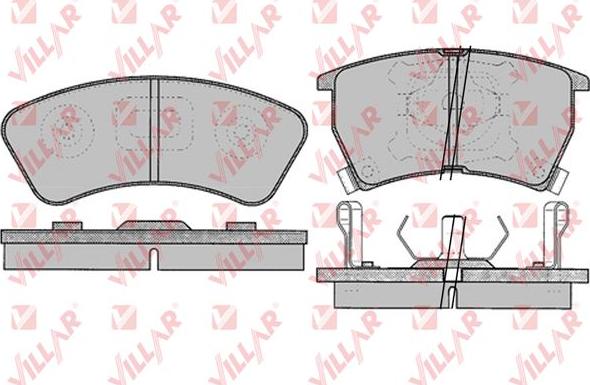 Villar 626.0034 - Тормозные колодки, дисковые, комплект autospares.lv