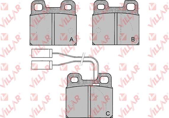 Villar 626.0030 - Тормозные колодки, дисковые, комплект autospares.lv