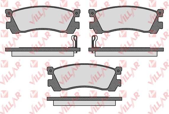 Villar 626.0038 - Тормозные колодки, дисковые, комплект autospares.lv