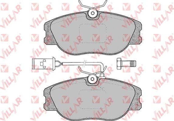 Villar 626.0032 - Тормозные колодки, дисковые, комплект autospares.lv