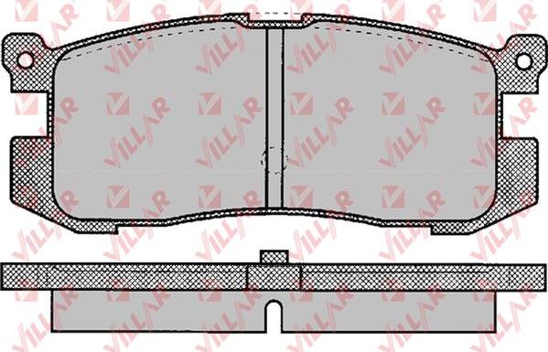 Villar 626.0037 - Тормозные колодки, дисковые, комплект autospares.lv