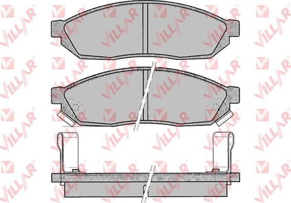 Villar 626.0075 - Тормозные колодки, дисковые, комплект autospares.lv