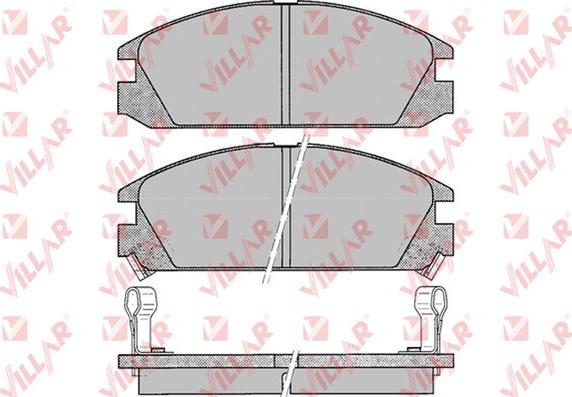 Villar 626.0073 - Тормозные колодки, дисковые, комплект autospares.lv