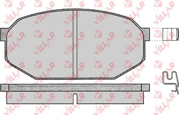 Villar 626.0198 - Тормозные колодки, дисковые, комплект autospares.lv