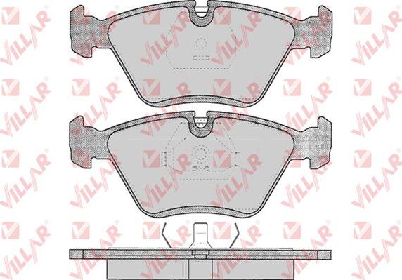 Villar 626.0193 - Тормозные колодки, дисковые, комплект autospares.lv