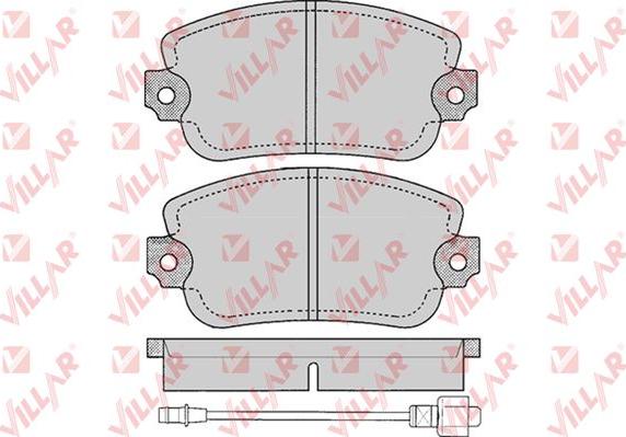 Villar 626.0145 - Тормозные колодки, дисковые, комплект autospares.lv