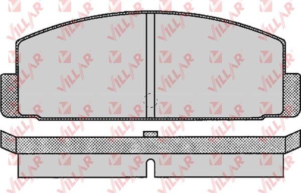 Villar 626.0160 - Тормозные колодки, дисковые, комплект autospares.lv