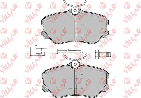 Villar 626.0104 - Тормозные колодки, дисковые, комплект autospares.lv