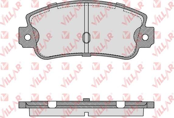 Villar 626.0106 - Тормозные колодки, дисковые, комплект autospares.lv