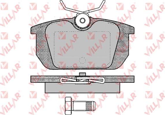 Villar 626.0101 - Тормозные колодки, дисковые, комплект autospares.lv