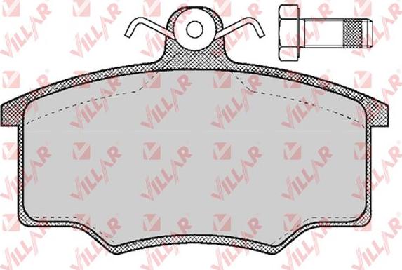 Villar 626.0187 - Тормозные колодки, дисковые, комплект autospares.lv