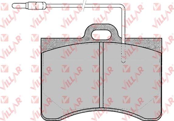 Villar 626.0132 - Тормозные колодки, дисковые, комплект autospares.lv