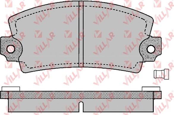 Villar 626.0129 - Тормозные колодки, дисковые, комплект autospares.lv