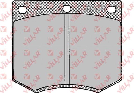 Villar 626.0126 - Тормозные колодки, дисковые, комплект autospares.lv