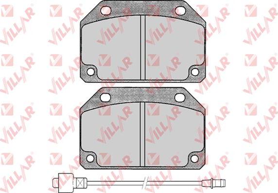 Villar 626.0176 - Тормозные колодки, дисковые, комплект autospares.lv