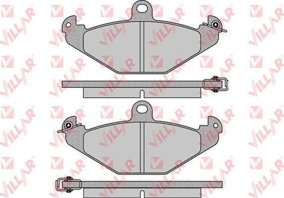 Villar 626.0890 - Тормозные колодки, дисковые, комплект autospares.lv