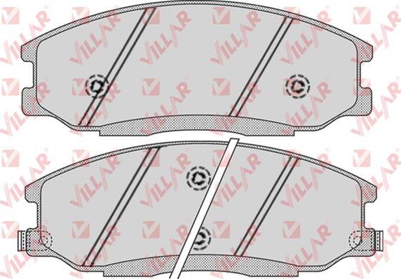 Villar 626.0859 - Тормозные колодки, дисковые, комплект autospares.lv