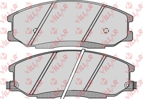 Villar 626.0860 - Тормозные колодки, дисковые, комплект autospares.lv