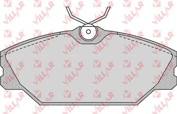 Villar 626.0816 - Тормозные колодки, дисковые, комплект autospares.lv