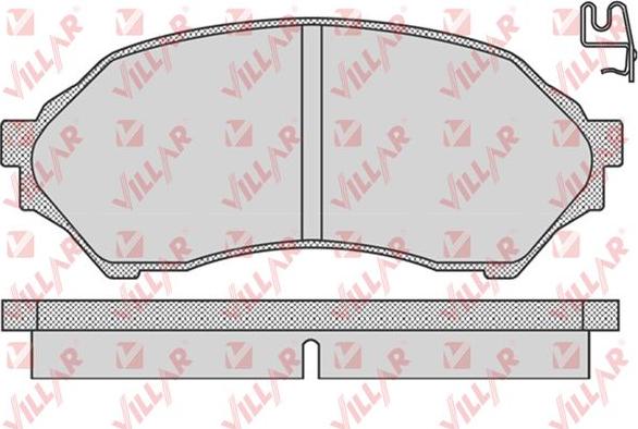 Villar 626.0813 - Тормозные колодки, дисковые, комплект autospares.lv